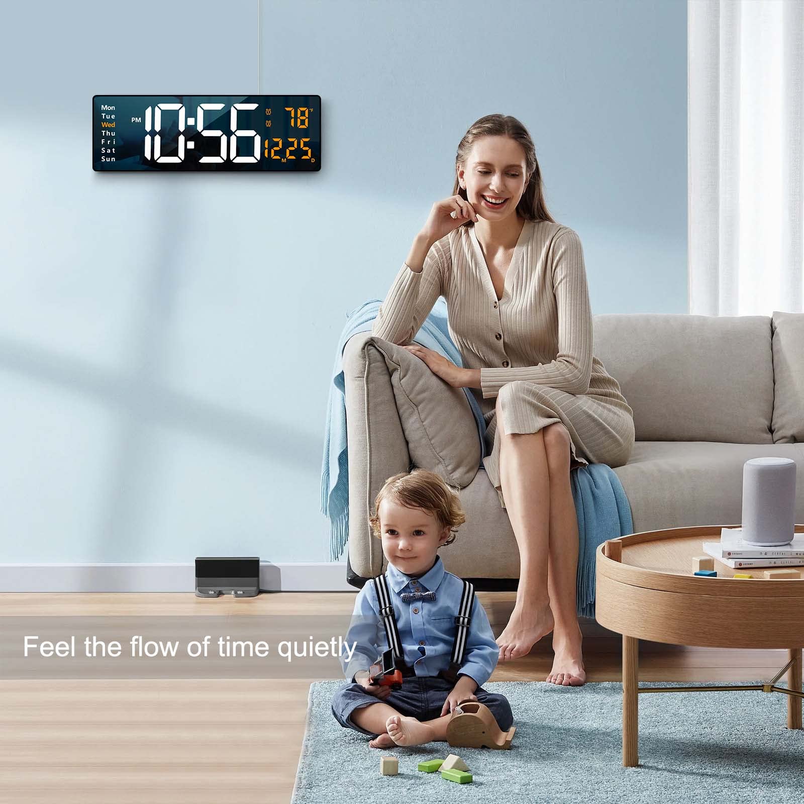 Abovsare remote control with USB cable, convenient hands-free setup