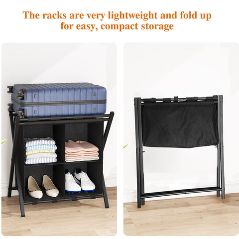 aboxoo folded rack stored under bed showing space-saving storage benefit