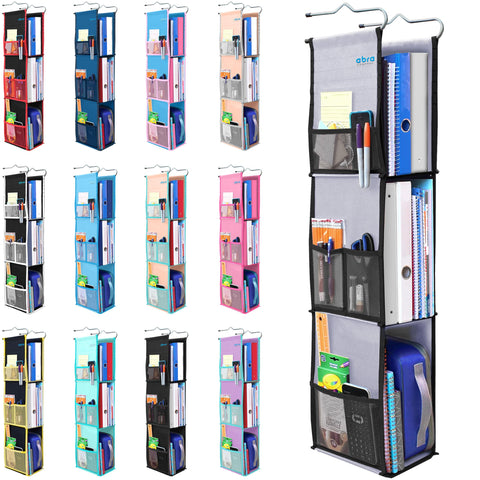 ABRA front view showing organizer and compartments for quick locker organization benefit