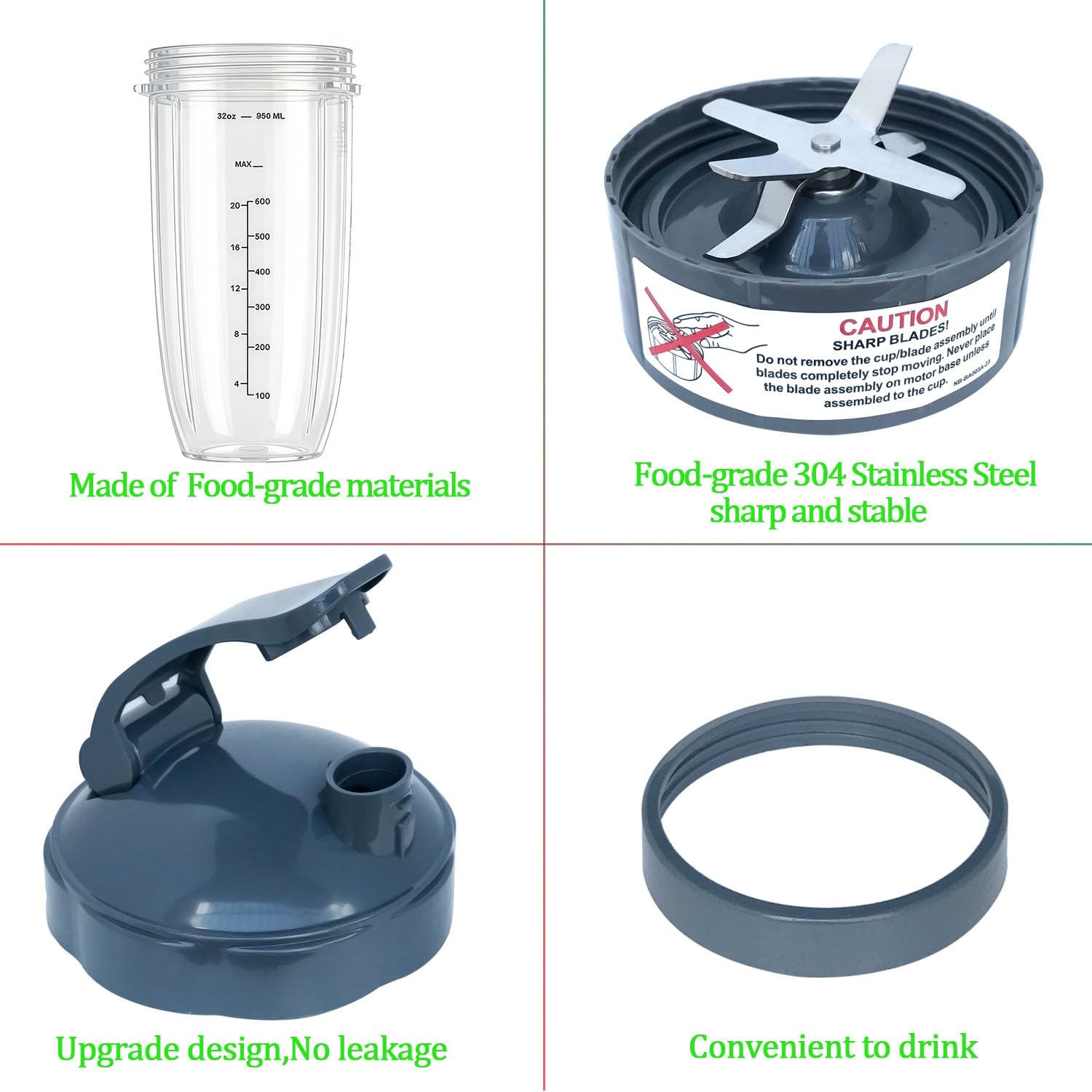 ABTER flip-top lid detail showing leak-resistant design for on-the-go convenience
