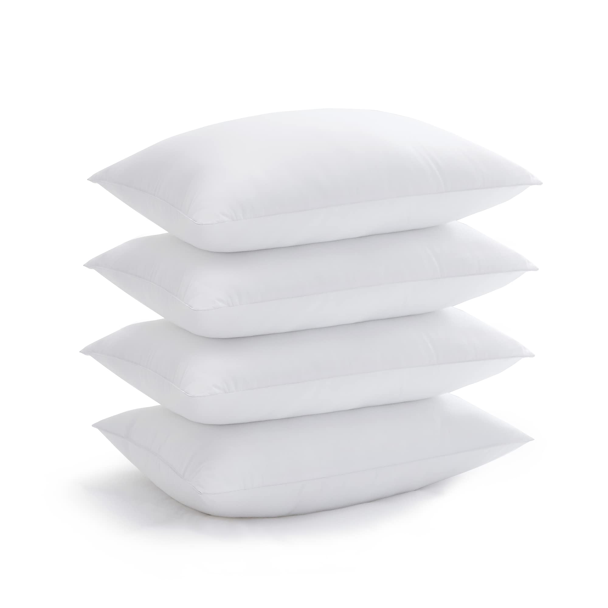 Acanva front packaging showing four king pillows, presents hotel-quality comfort