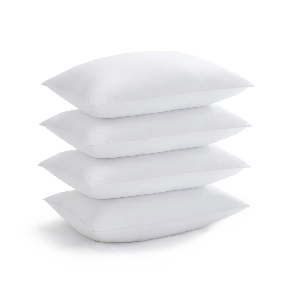 Acanva front packaging showing four king pillows, presents hotel-quality comfort