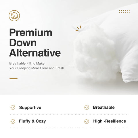 Acanva pillow styled on bed, shows comfortable appearance and practical use
