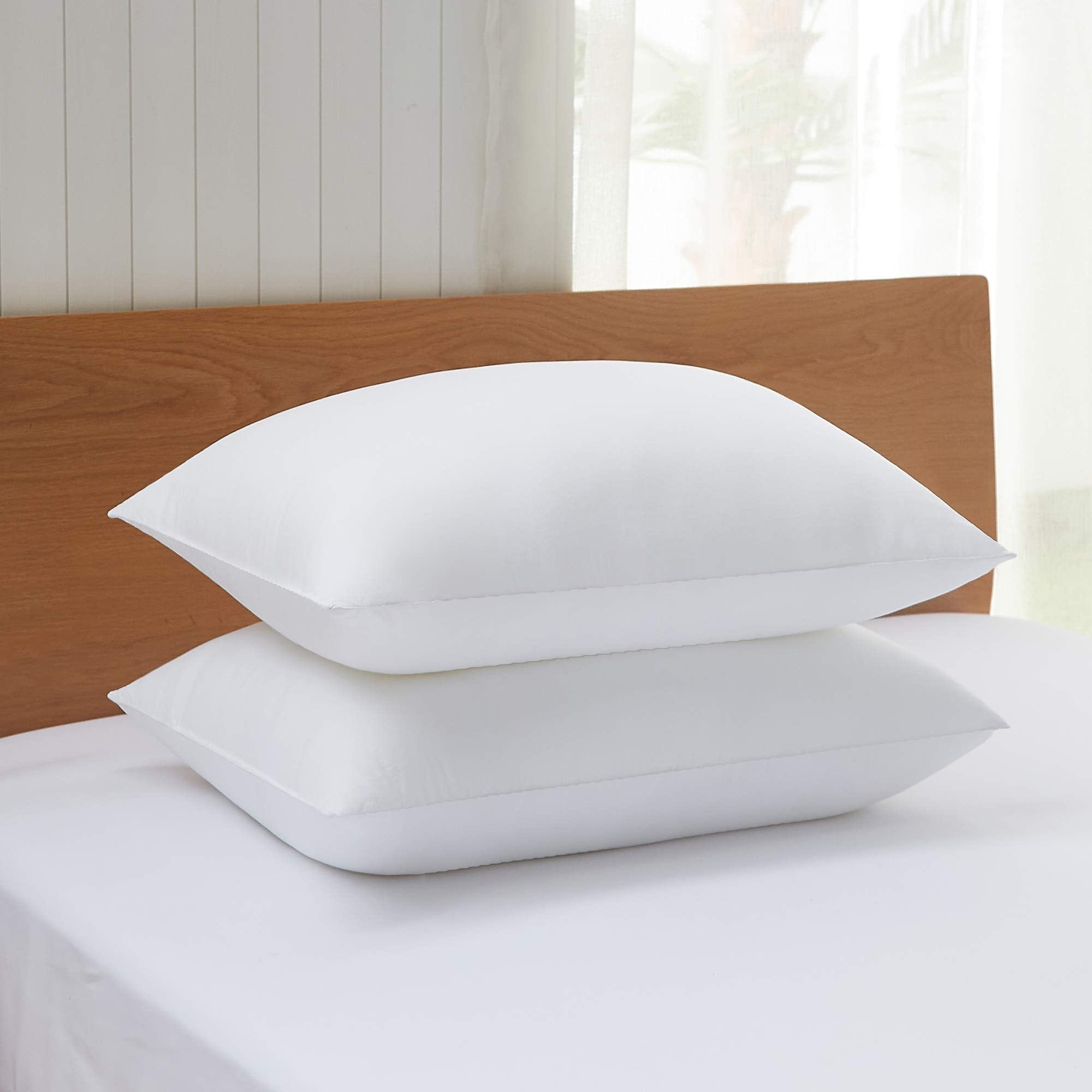 Acanva pillows front packaging showing two-pack and standard size, comfortable for guests