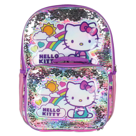 Accessory Innovations Hello Kitty pencil case and small pouch arranged to show storage and easy organization