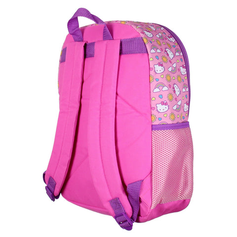 Accessory Innovations Hello Kitty pink water bottle close-up matching bag colors and easy-grip design