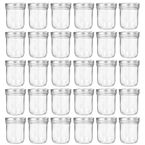 Accguan 6oz mason jars front pack showing neat set and value
