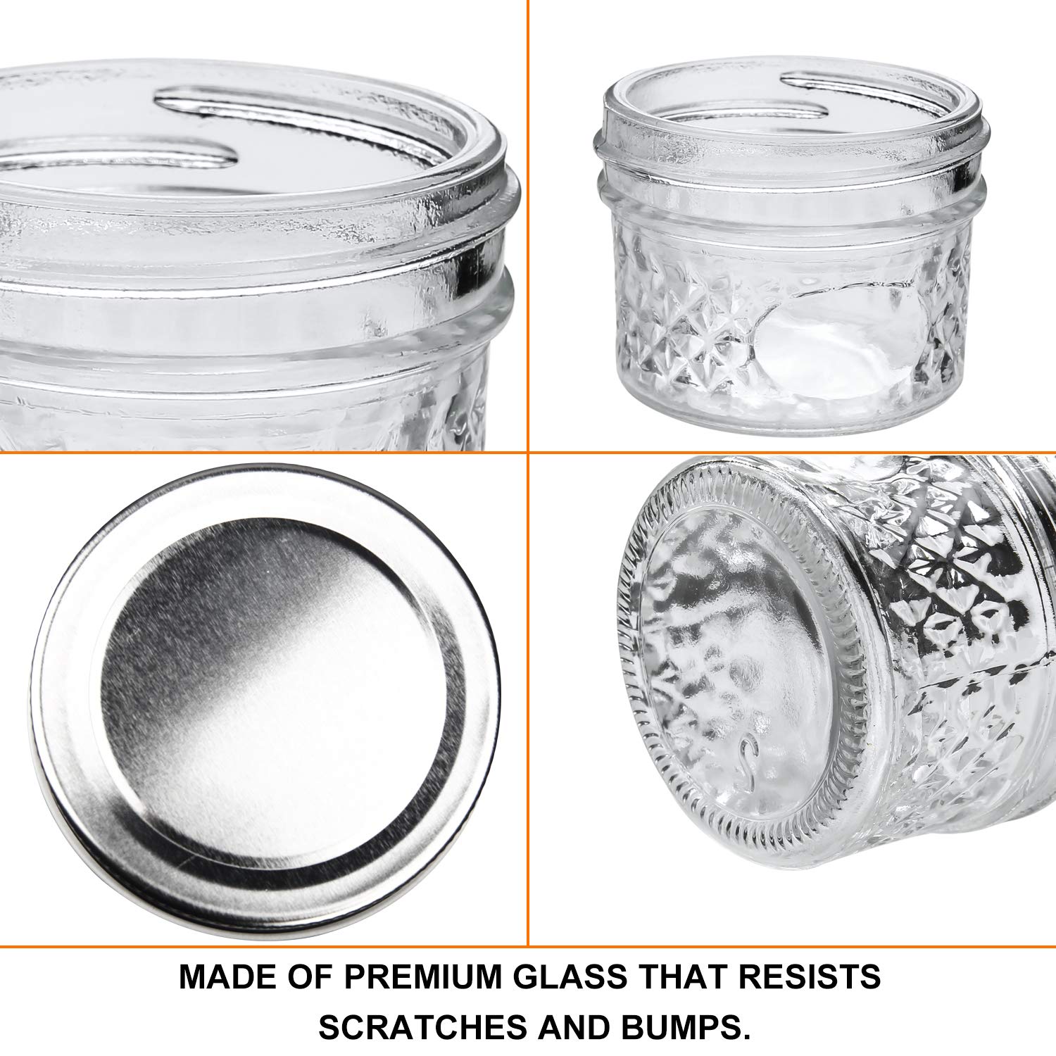 Accguan jar filled with jam showing clear glass display and gift presentation benefit