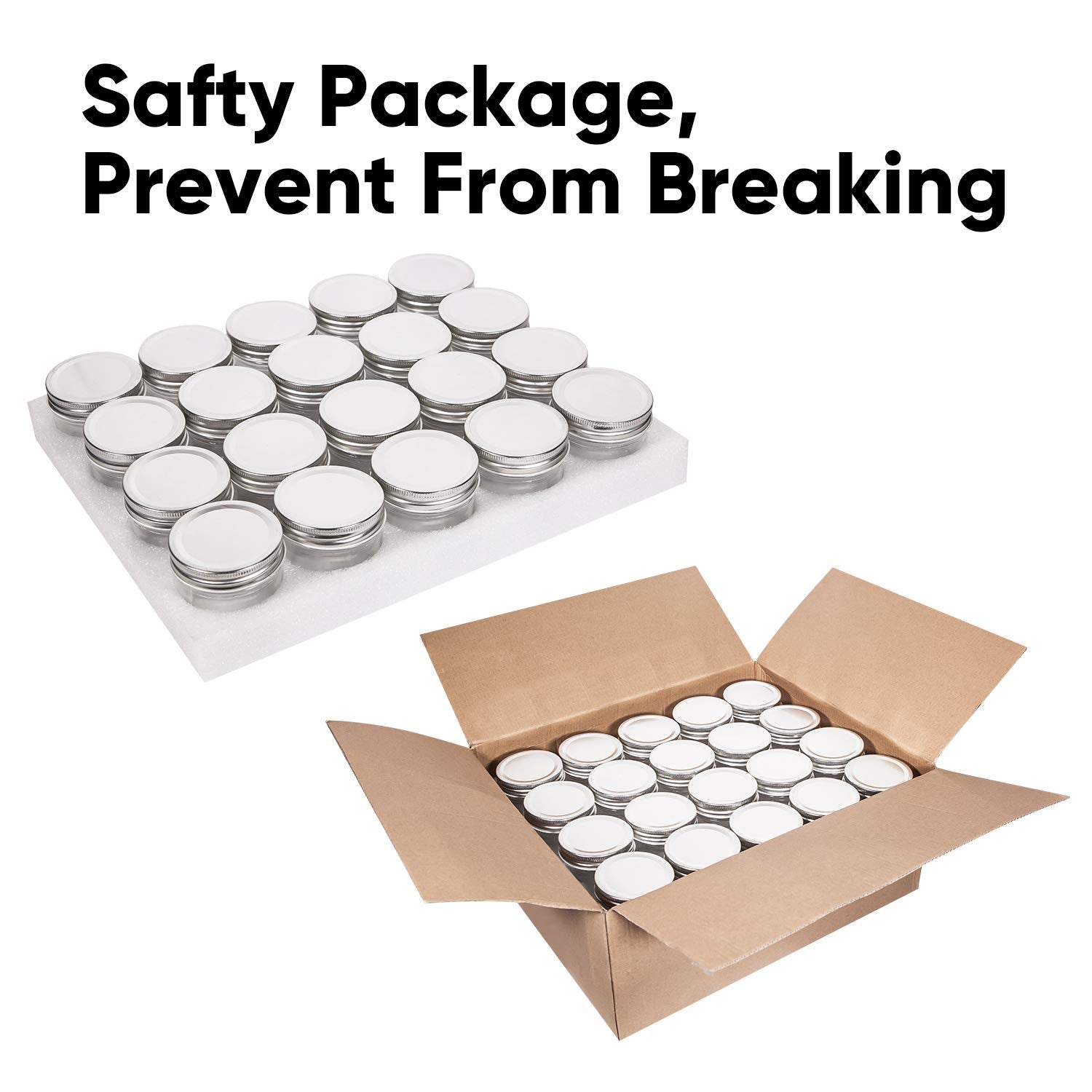 Accguan hand holding a jar showing 4oz scale and portable convenience