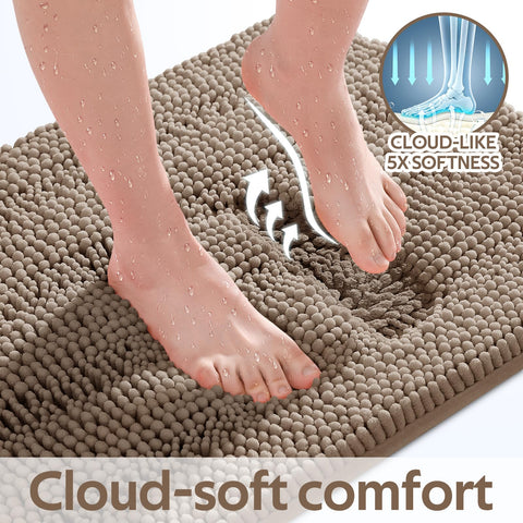 ACCUMTEK bathroom lifestyle shot showing set provides soft comfort