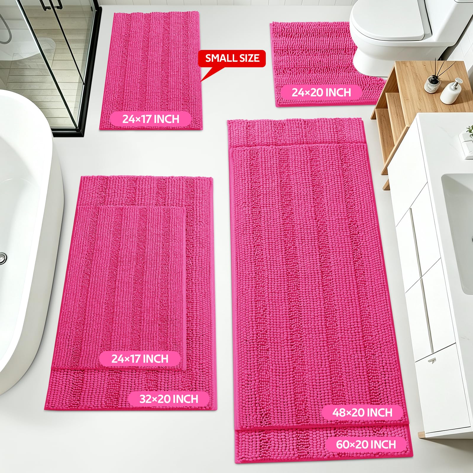 ACCUMTEK close-up of chenille pile highlighting plush texture and superior absorbency
