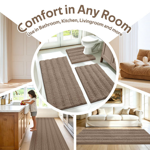 ACCUMTEK texture shown in hand demonstrating thick soft chenille comfort