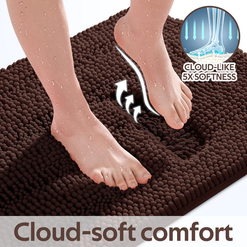 ACCUMTEK non-slip PVC backing detail demonstrating secure floor grip and safety