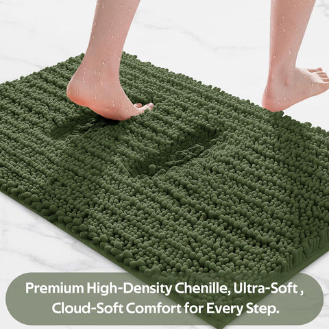 ACCUMTEK U-shape contour placed around toilet for secure, comfortable footing