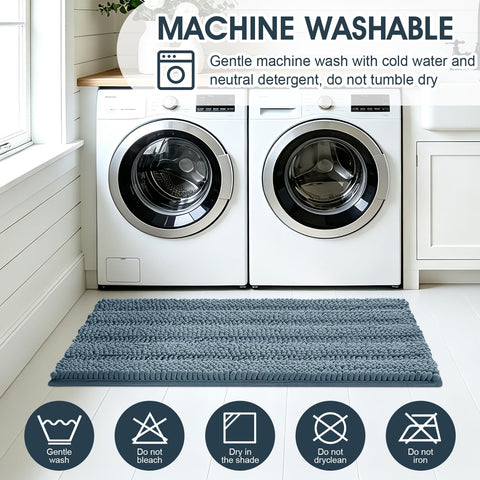 ACCUMTEK bathroom lifestyle image showing rugs in place adding warmth and style