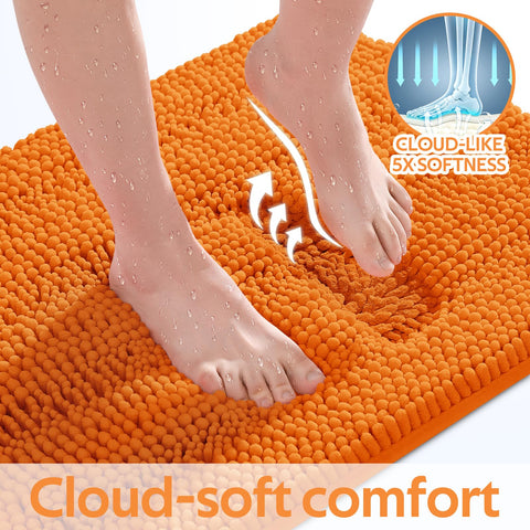 ACCUMTEK detailed chenille pile texture highlighting absorbent plush fibers