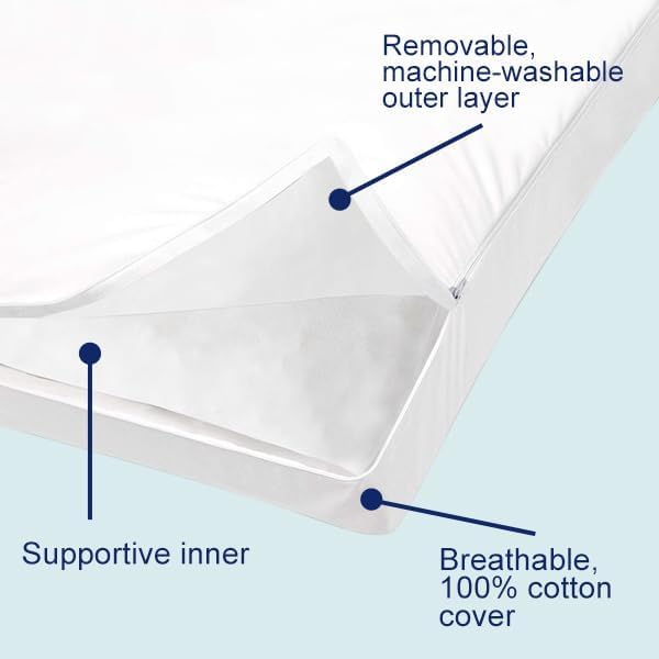 ACCURATEX pillow styled on bed illustrating real-world sleep comfort