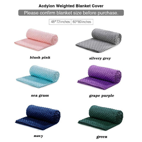 Acdyion lifestyle bedroom setting showing dual-sided cover and cozy ambience benefit