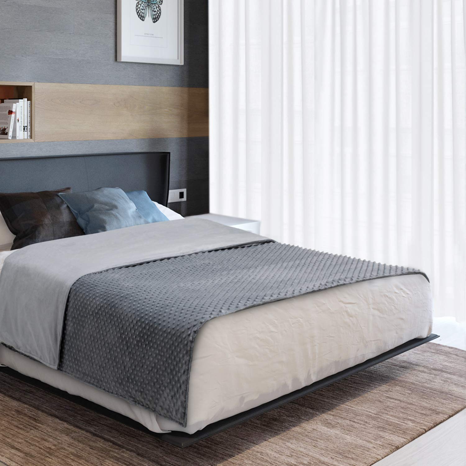 Acdyion size comparison on sofa showing 48x72 fit and visual scale benefit