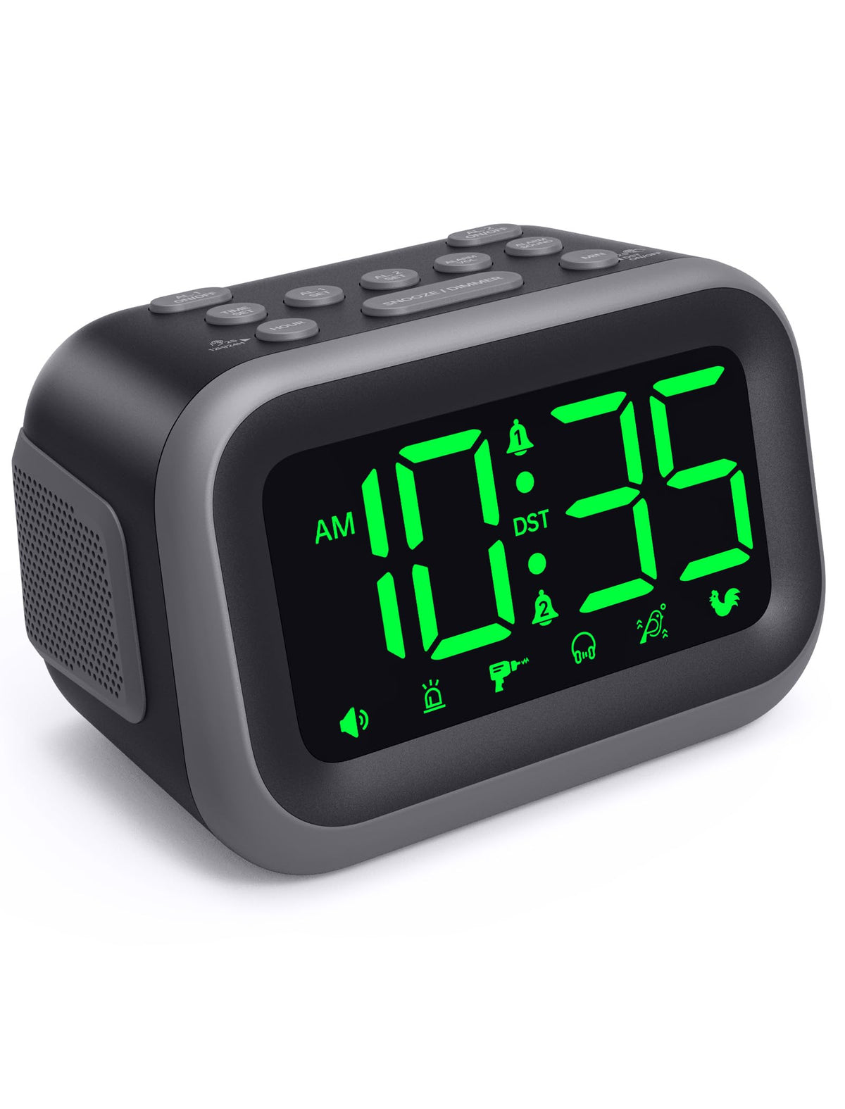 Acedeck front display showing large 4.2 inch LED clear time reading and visibility