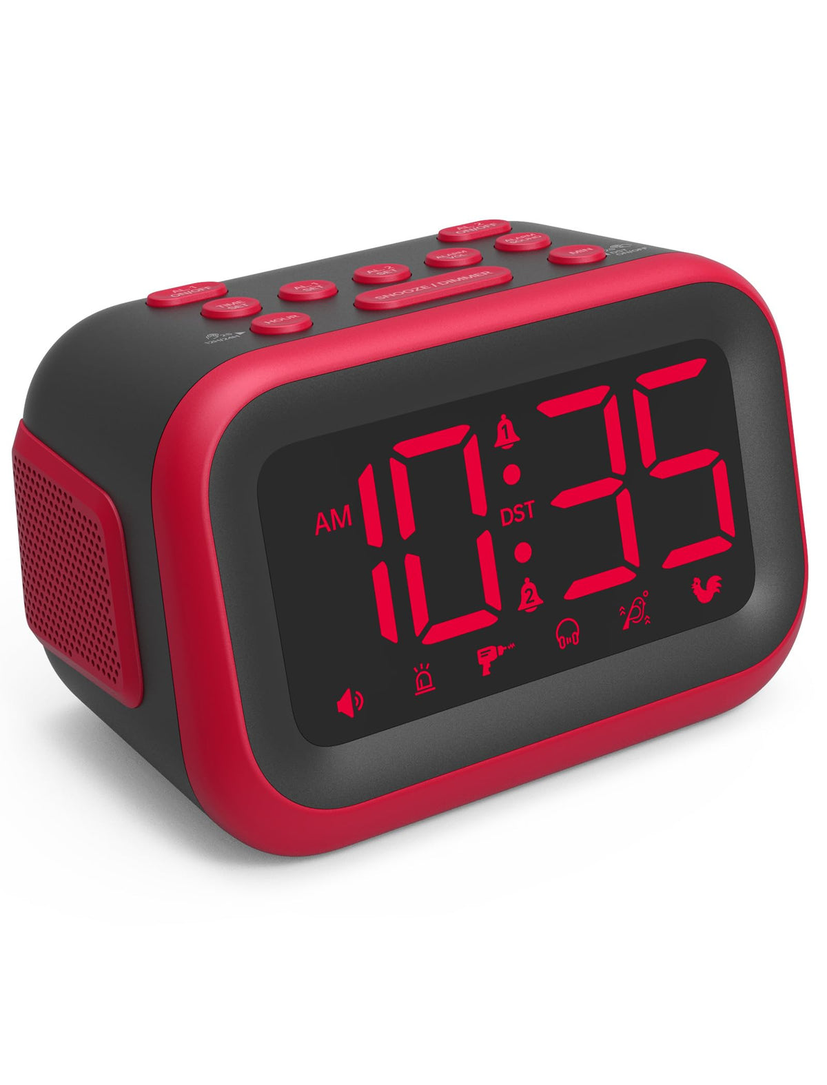 Acedeck front view showing loud alarm and visible display for reliable wake-ups