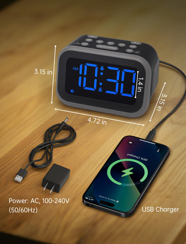 Acedeck on a dorm room nightstand illustrating compact design and reliable wake-ups