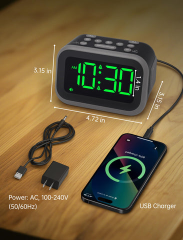 Acedeck next to smartphone for size comparison and compact bedside fit