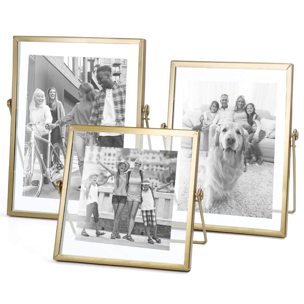 AceList gold frame front view showing framed photo and elegant finish