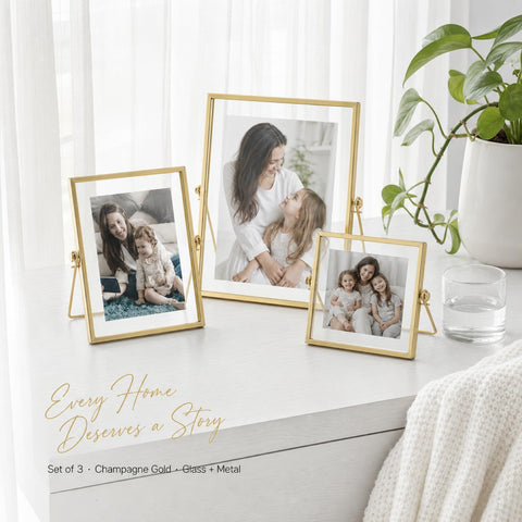 AceList gold frames as wedding table display showing elegant presentation