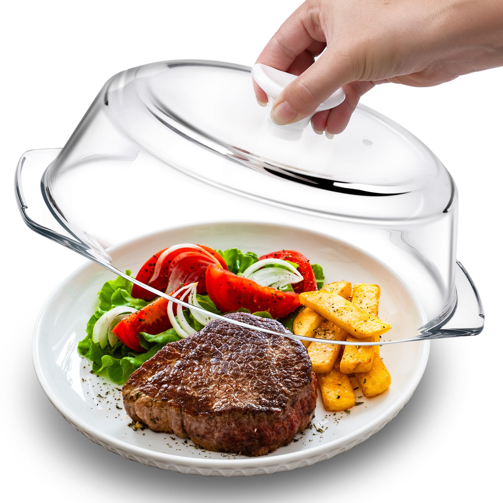 ACEPRUT ACE PRODUCT front view showing whole glass cover protecting food