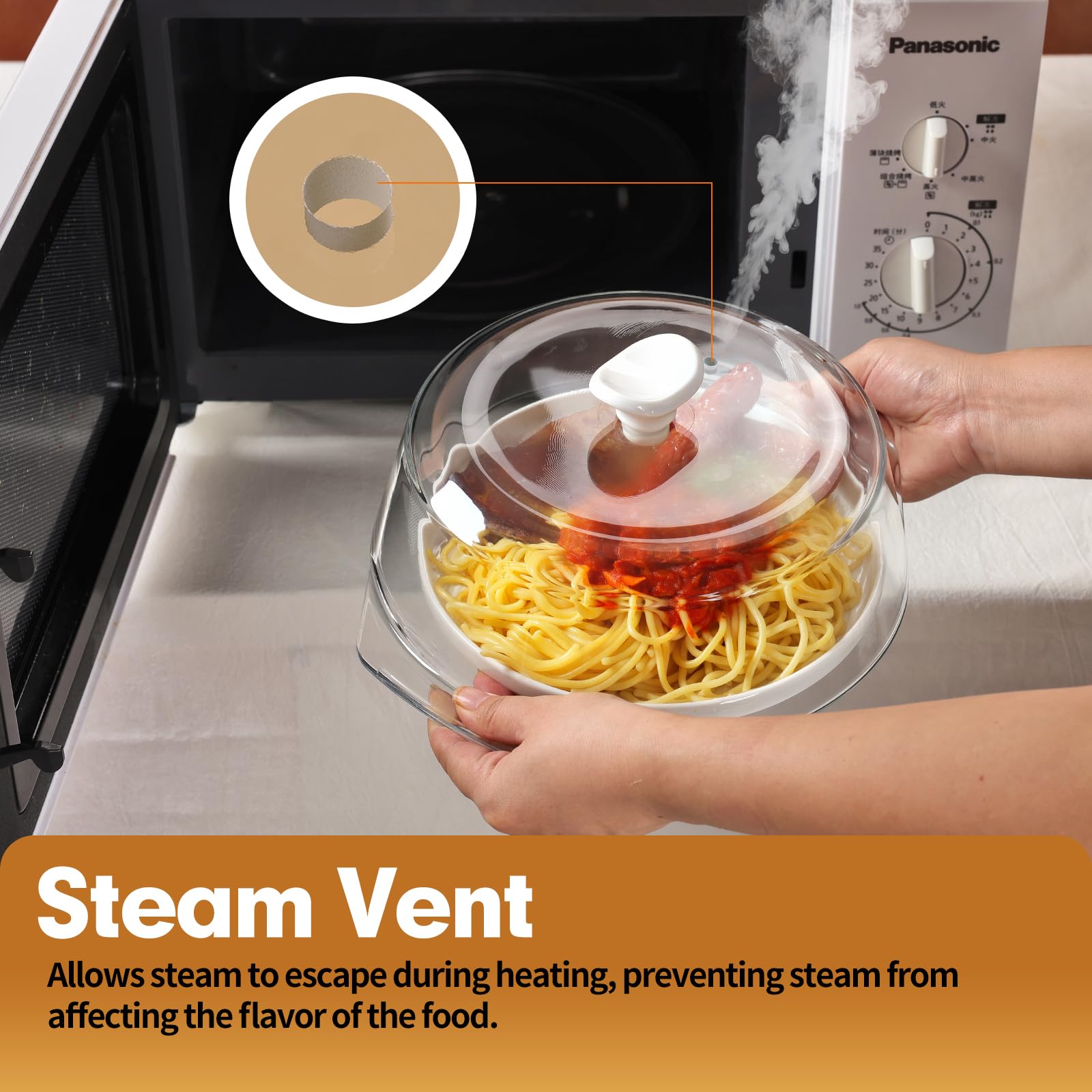 ACEPRUT ACE PRODUCT steam vent releasing moisture to preserve texture