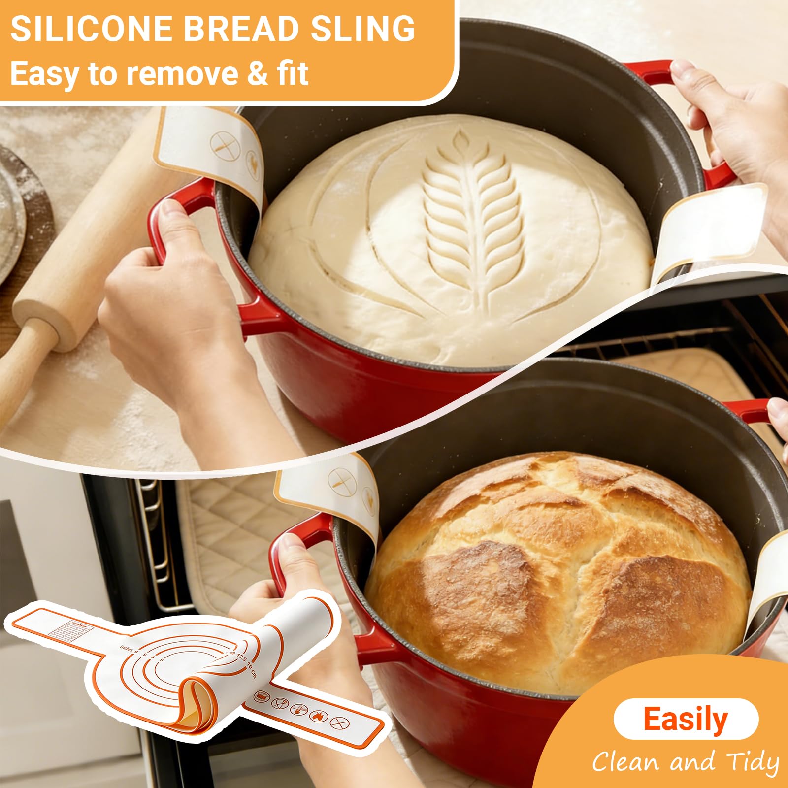 Acessorz sourdough starter jar with lid for convenient culture storage