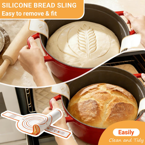 Acessorz sourdough starter jar with lid for convenient culture storage