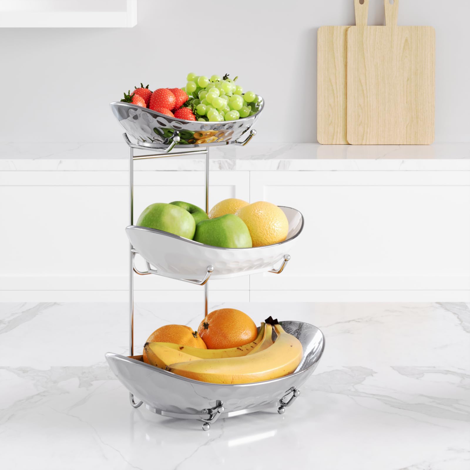 Acliys serving stand in use on dining table offering stylish entertaining