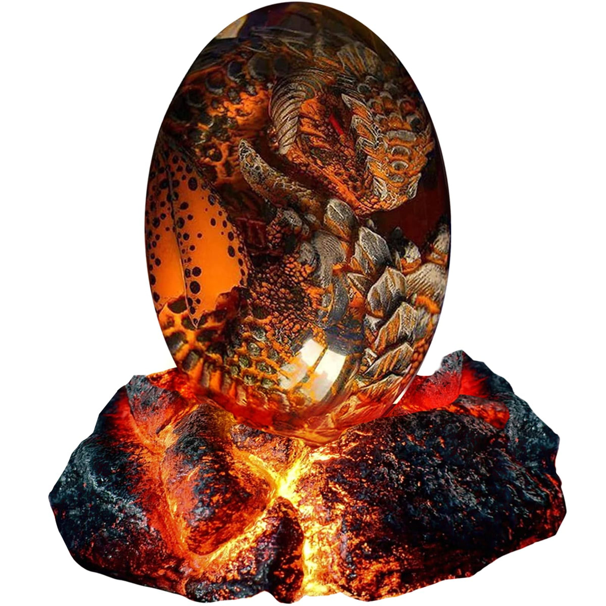 ACOCOFE front view of red dragon egg showing bold design and display appeal