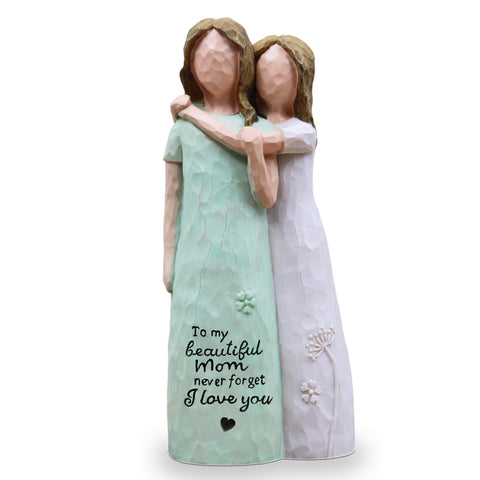 AcowSpt figurine front view showing mother-daughter pose and emotional charm