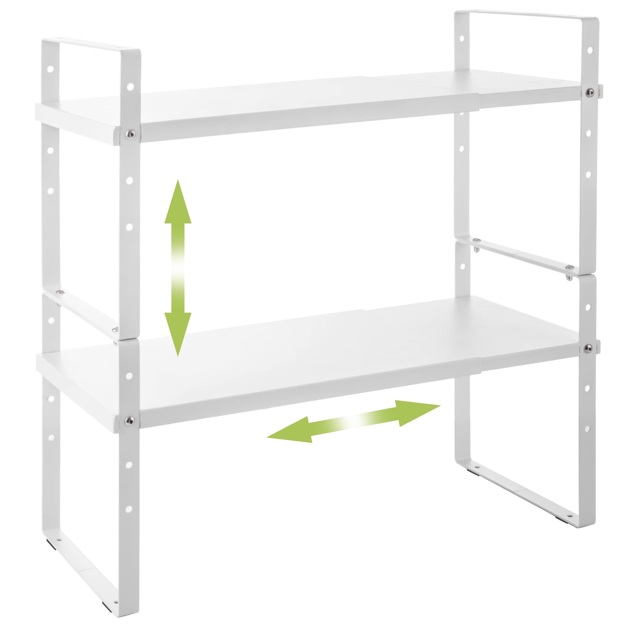Across-Star front view showing clean white organizer and space-saving benefit