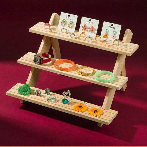 Acrux7 stand holding jewelry cards neatly, improving retail visibility