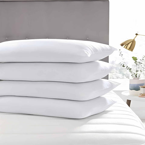 Acteb in use with back sleeper demonstrating low loft and neck support