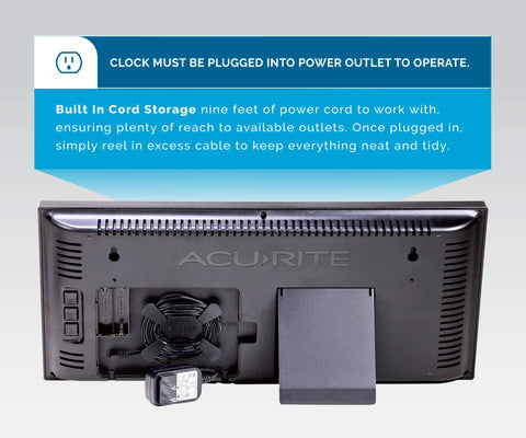 AcuRite close-up of 4.25-inch red digits for easy long-range viewing