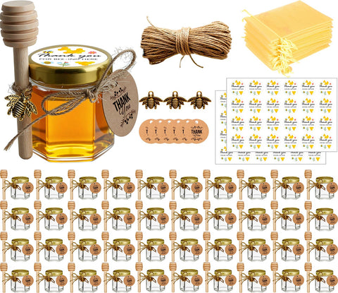 Adabocute front packaging showing 40-piece mini honey jar set and accessories for instant gifting