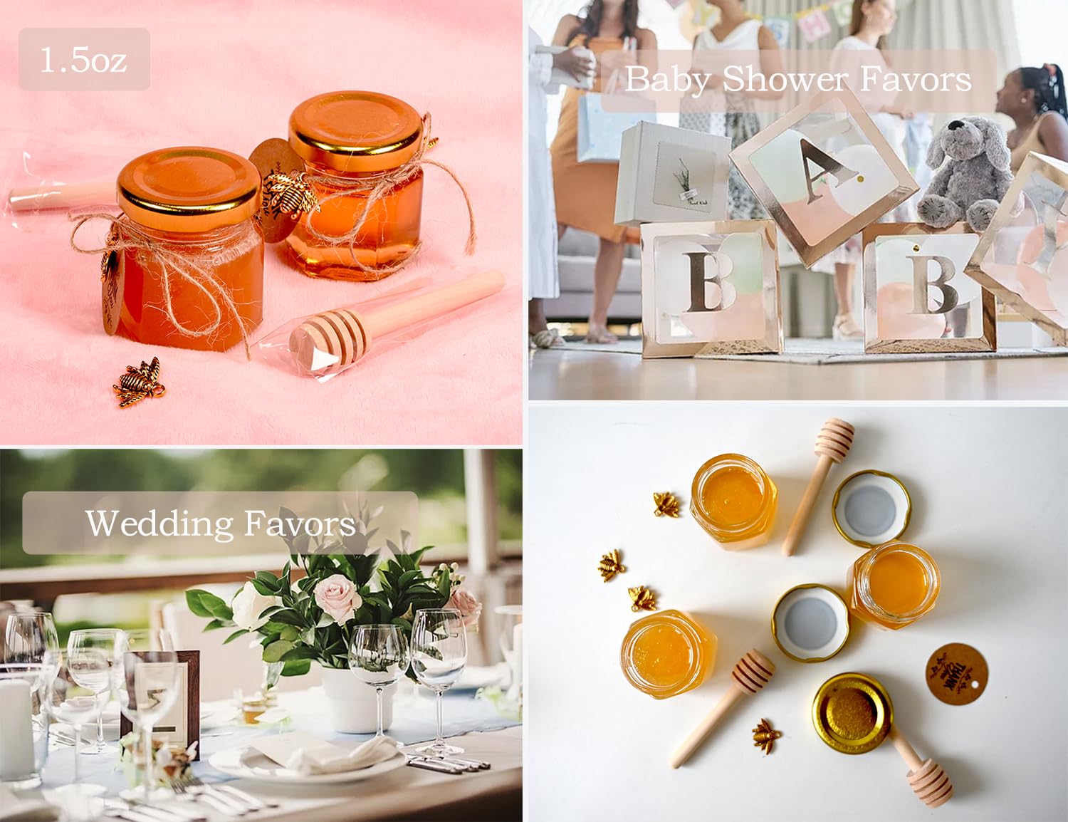 Adabocute lifestyle table setting with jars showing elegant event presentation