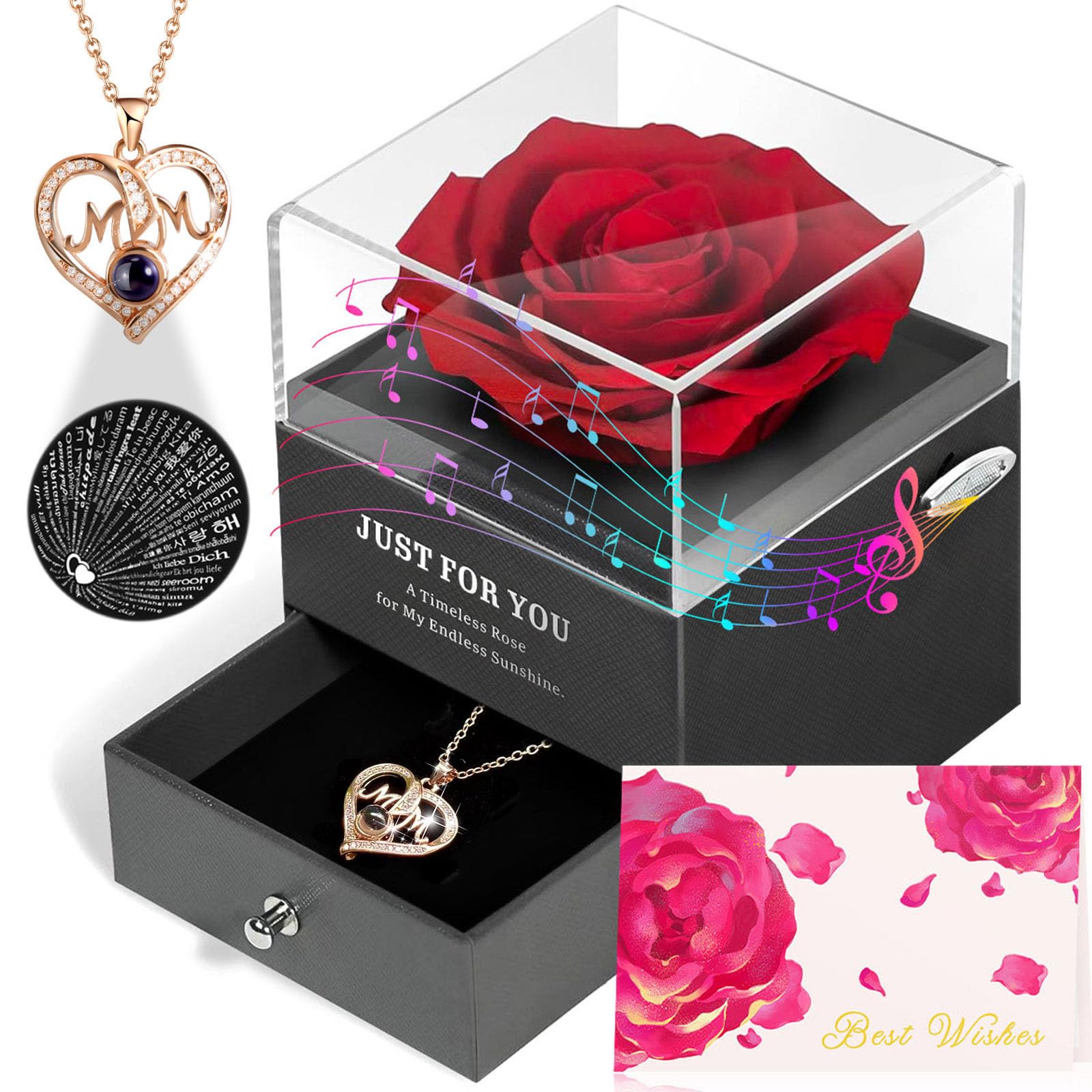 ADDWel preserved rose front view showing elegant presentation and long-lasting beauty
