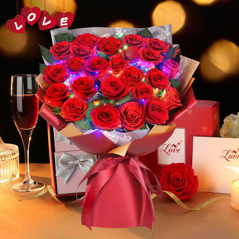 ADDWel side profile of arrangement showing full bouquet depth and shape