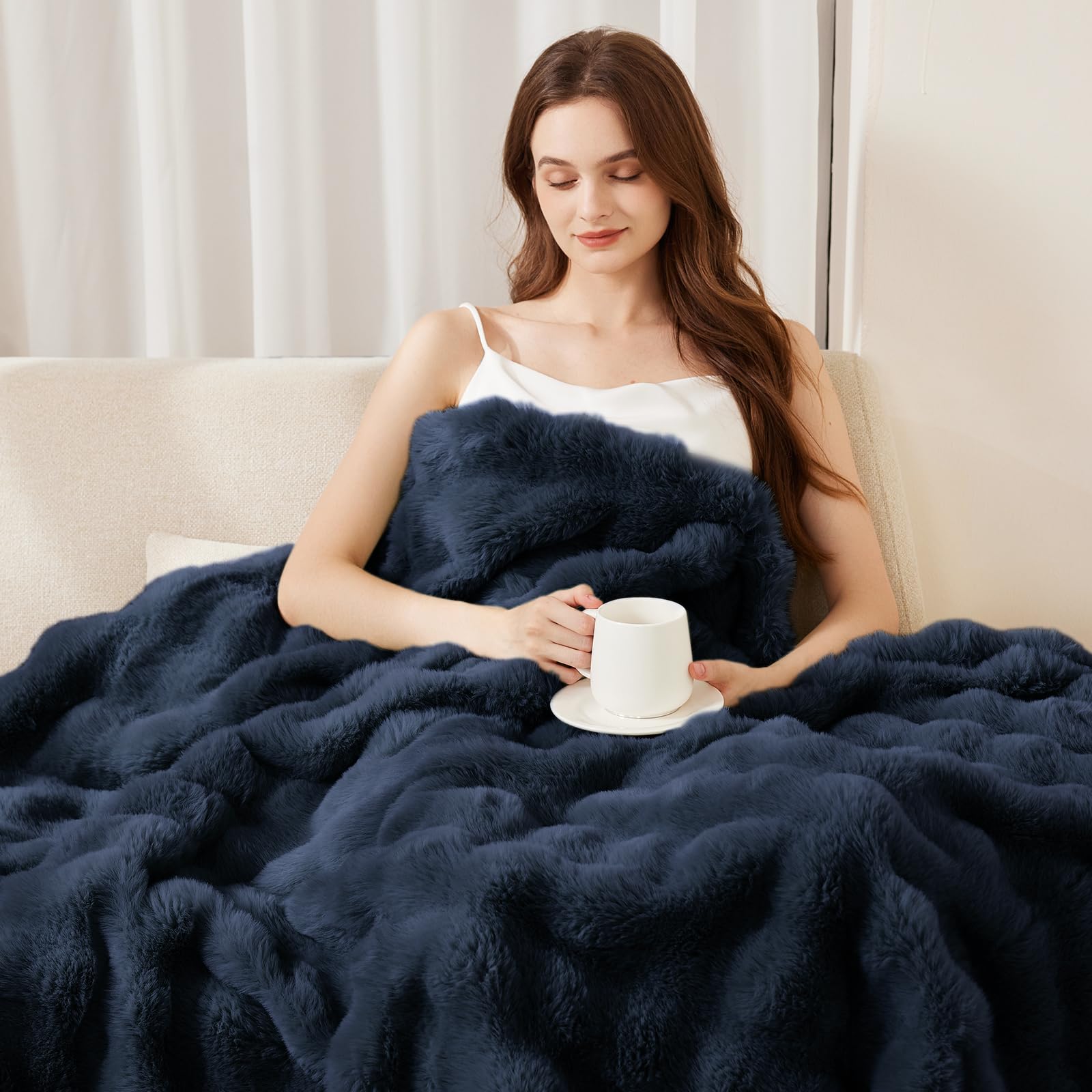 Admitrack layered on bed with pillows, adds decorative depth