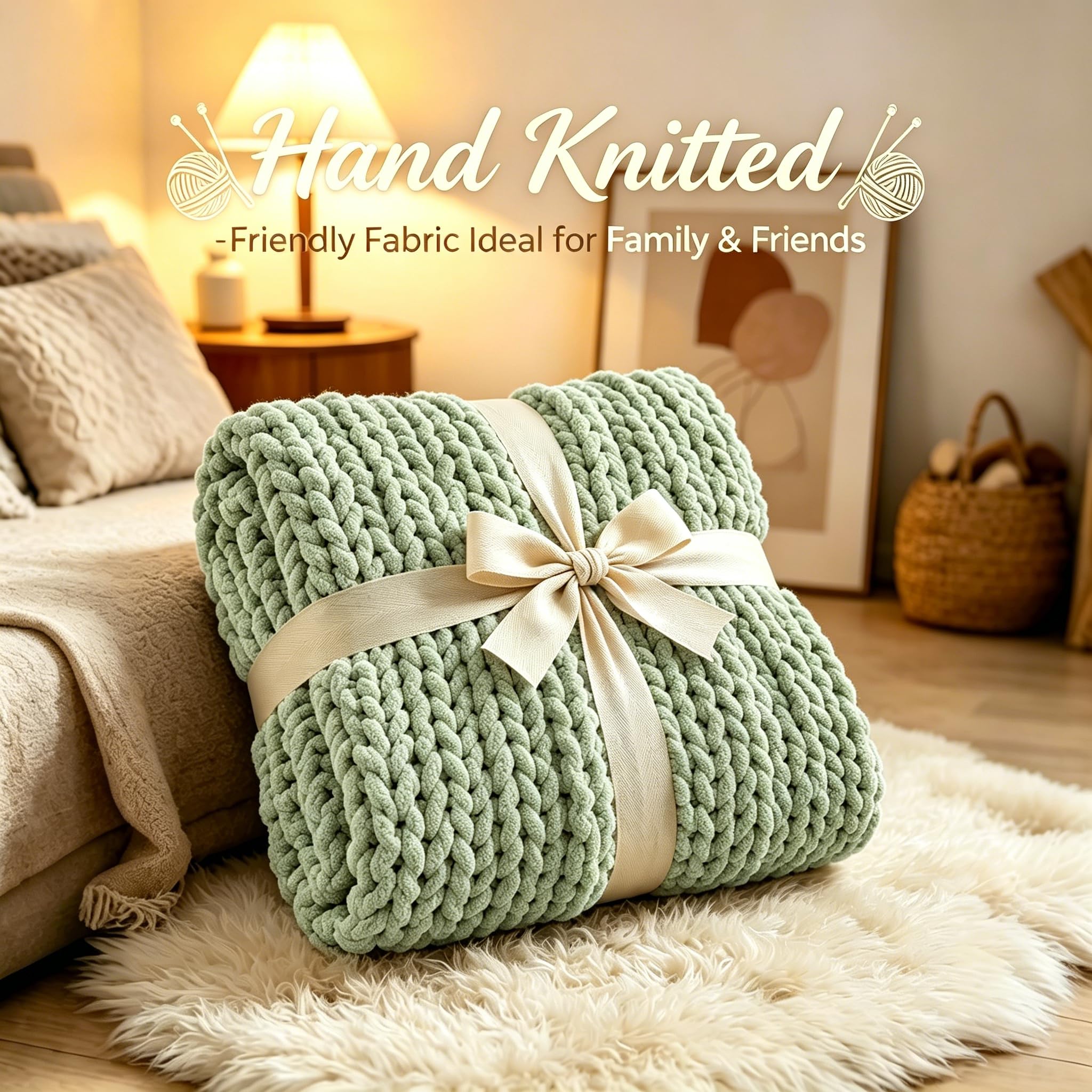 Admitrack draped over sofa showing cozy styling and room impact