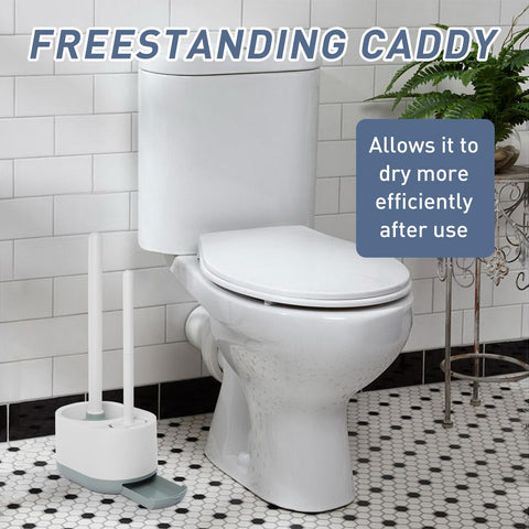 ADNIKIA size comparison next to toilet showing compact footprint for small bathrooms