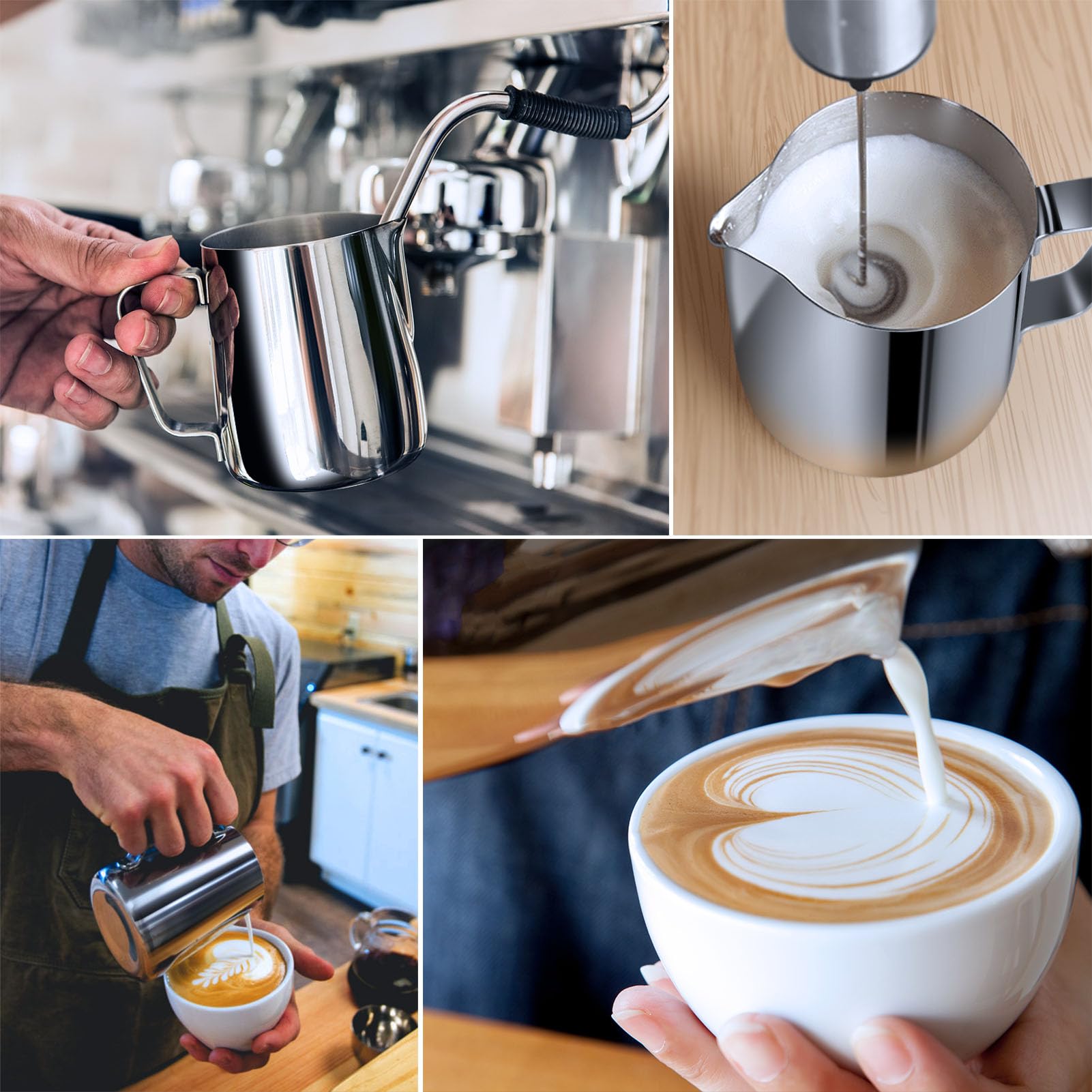 Adorever latte art pen detail highlighting control for detailed coffee designs