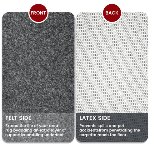 AEHISDHIE vacuum cleaning over rug showing breathable pad that prevents moisture buildup