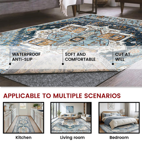 AEHISDHIE rug pad underfoot resisting compression from daily traffic and furniture